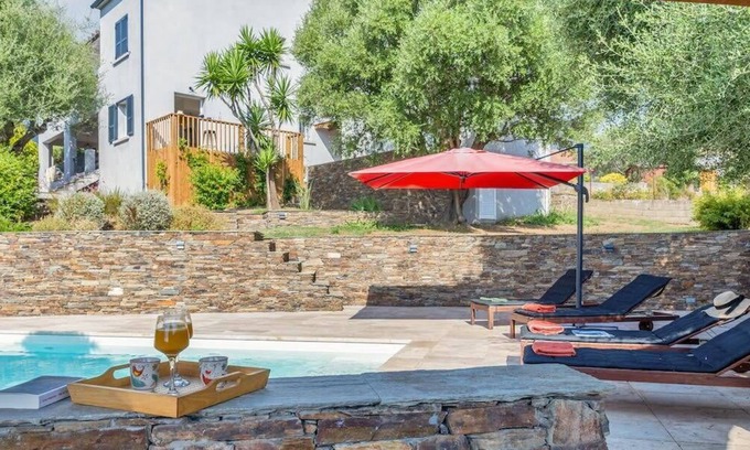Furiani Villa | Relax at Villa Le Corps de Garde with Pool & Garden Oasis