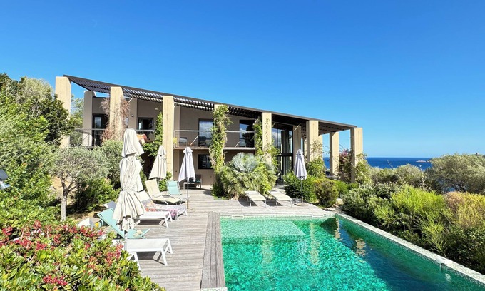 Pinarellu House | Villa Libecciu: Breathtaking Sea Views & Beach Access