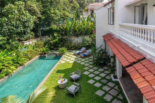 Siolim Villa | Villa Lluvia 5bhk-Huge Pvt Pool-Caretaker-Bathtub-Big Garden-Genset Backup- Siolim