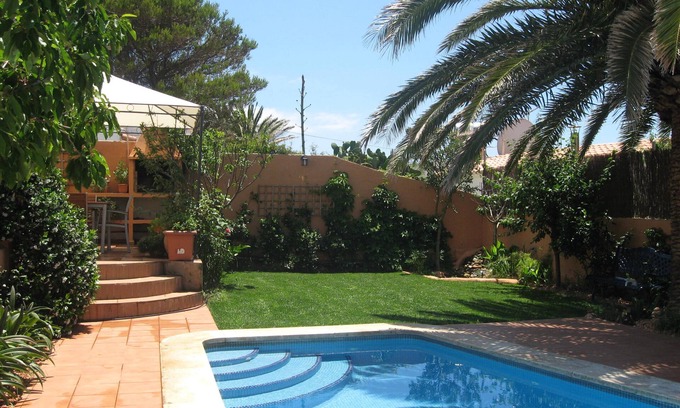 Cala en Porter Villa | Villa 'Los Cerezos Private Pool' with Sea View, Private Pool and Wi-Fi