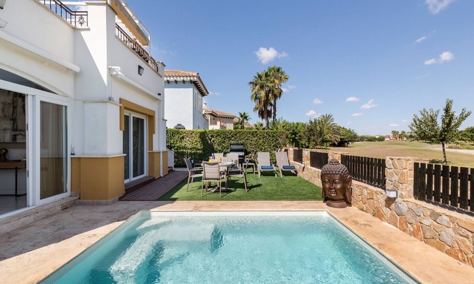 Torre-Pacheco Villa | Elegant Villa with Private Pool and Golf Course Views