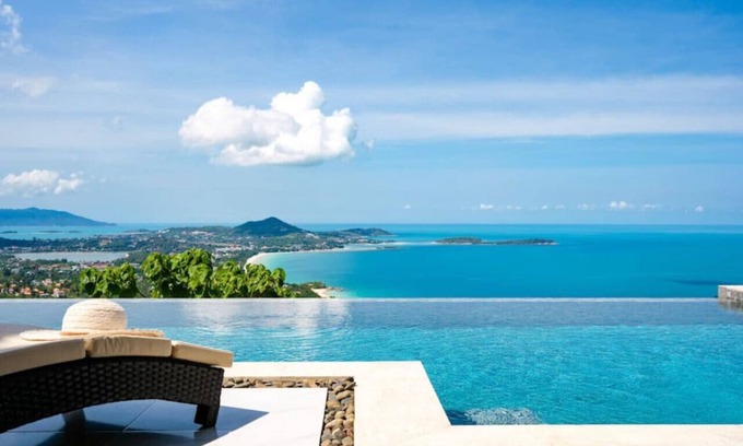Lamai Villa | Villa Majesta: Scenic 4BR Pool Retreat with Spa & Breakfast