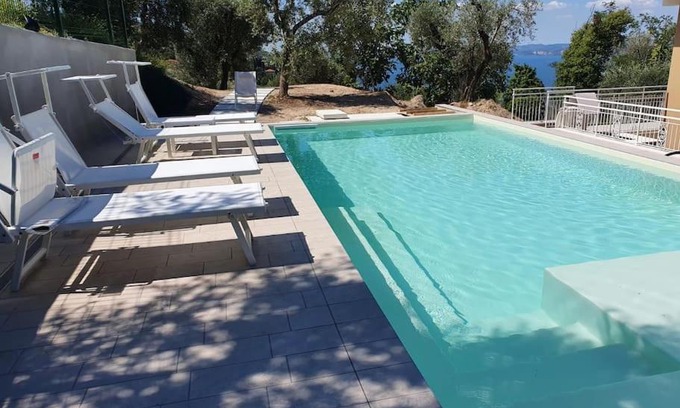 Albisano Apartment | Villa Malù - Ideal Retreat with Pool & Lake Views