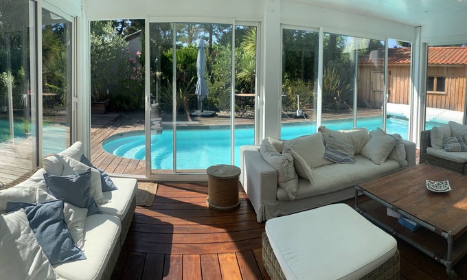 Biscarrosse Plage Villa | Villa Maluel: Perfect for Groups, Pool & Beach Access