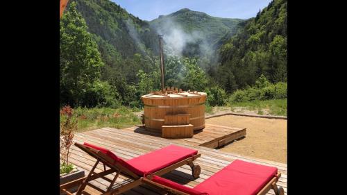 Boulc Villa | Villa Marcassin: Family-Friendly Retreat with Hot Tub Access