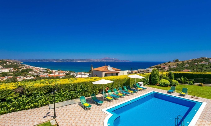 Kalyves Villa | Villa Margarita Exi: Family-Friendly Retreat with Pool