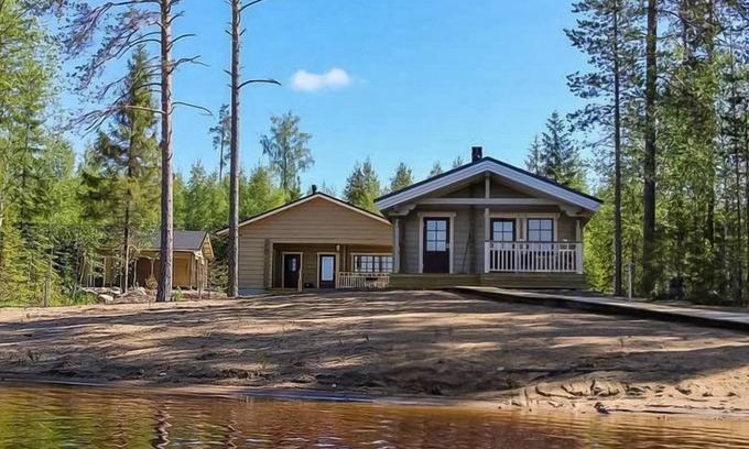Pertunmaa House | Relax at Villa Mari by Interhome with Spa and Lake Views