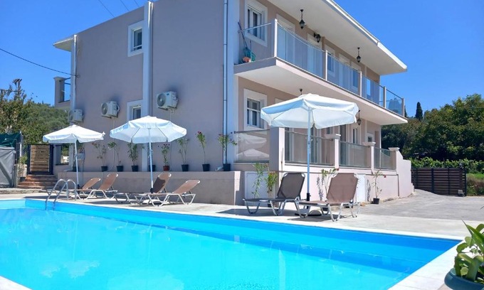 Termenades Villa | Villa Maria: Oceanfront Retreat with Pool & 9.5/10 Rating
