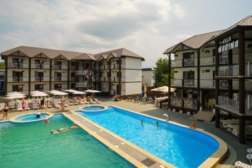 Solotvyno Hotel | Villa MARINA: Oceanfront Bliss with Pool & Dining Options