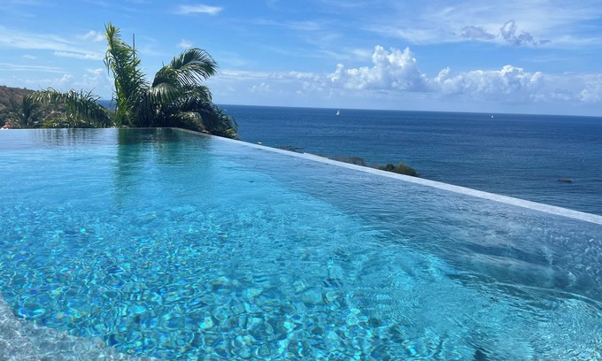 Les Anses-d'Arlets Villa | Villa Marine Blue rental house PMR with swimming pool and sea view