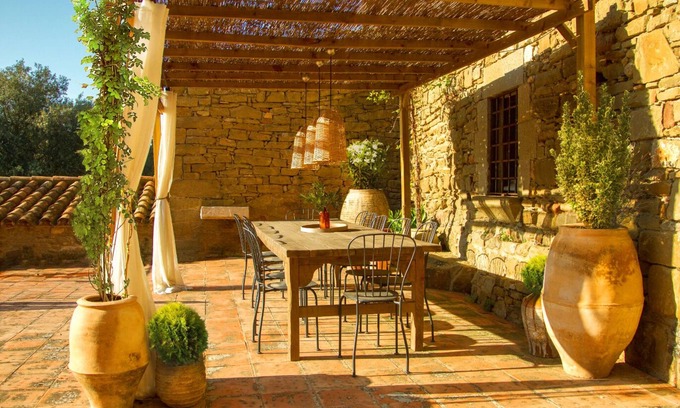 Granera Villa | Villa Mas Girbau: Scenic Mountain Views & Private Terrace