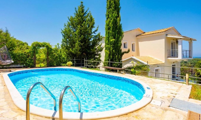 Sfakera Villa | Villa Mavrikia: Oceanfront Escape with Pool & Family Fun