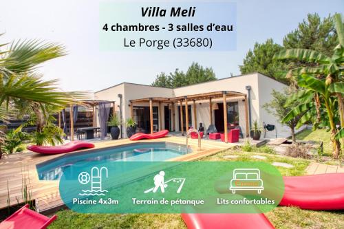 Le Porge Villa | Villa Meli: Beachside Bliss Near Lège-Cap Ferret