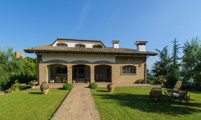 Mondaino Villa | Villa Mery: Idyllic Holiday House with Private Pool & Views