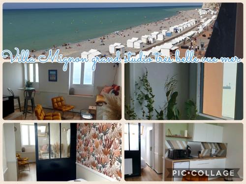Mers-les-Bains Apartment | Oceanfront Villa Mignon: Guest Rated 9/10 with Sea Views