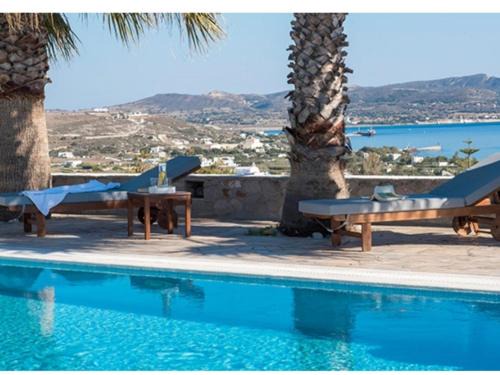 Adamas Apartment | Villa Mina: Oceanfront Retreat with Pool & Great Reviews