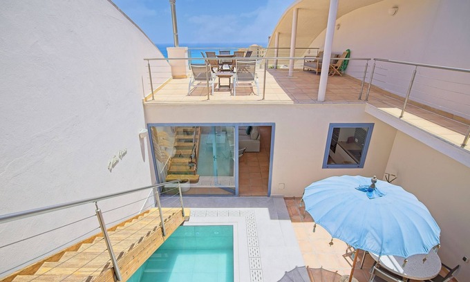 Bahia Calma House | Villa Minea: Private Pool, Jacuzzi & Ocean Views Awaits