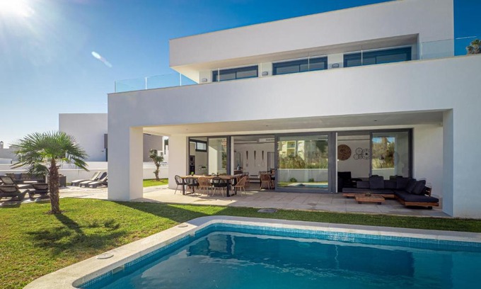 Castillo de Sabinillas Villa | Modern Villa Steps from the Ocean with Pool and Great Reviews