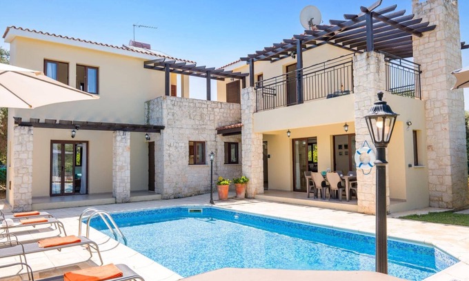 Polis Villa | Relax at Villa Monika: Family-Friendly with Private Pool
