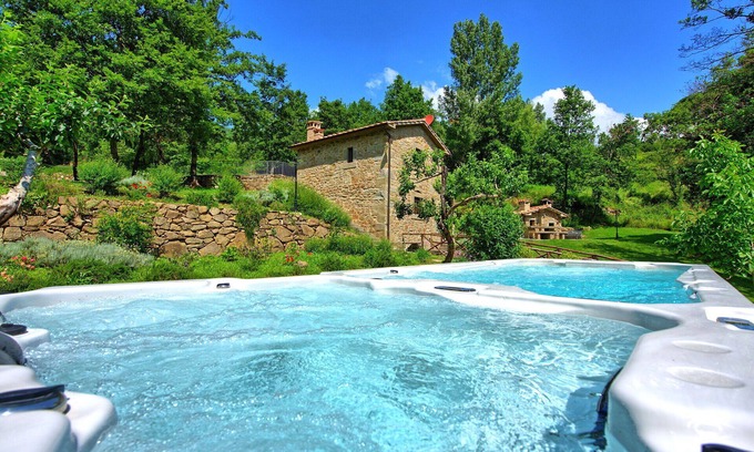 Pieve di Chio Villa | Idyllic Villa Mulino: Renovated Mill with Pool & Spa