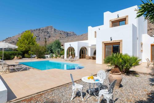 Lindos Villa | Villa Navarone: Private Pool Retreat with Perfect Reviews