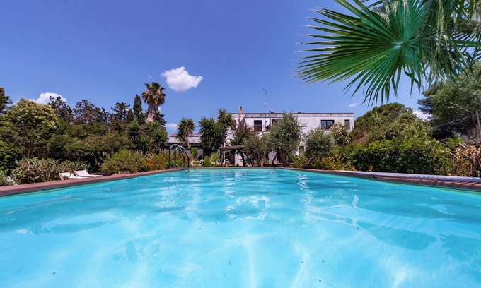 Lizzanello Villa | Villa 'Olivia': Relaxing Retreat with Pool and Spa Access