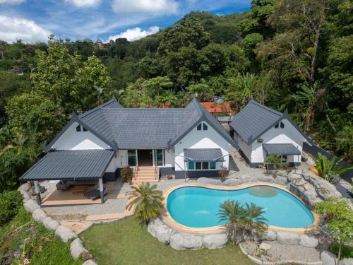 Karon Villa | Elegant Villa Olympus Ocean Vista with Oceanfront Pool