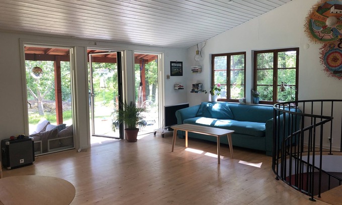 Nacka Municipality Villa | Serene Villa by the Lake with Ocean Views and Pet-Friendly Perks