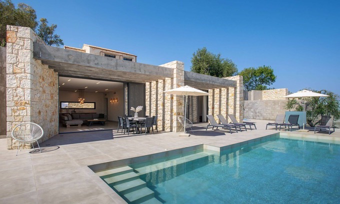 Petaleia Villa | Villa Otter: Modern Escape with Private Pool in Corfù