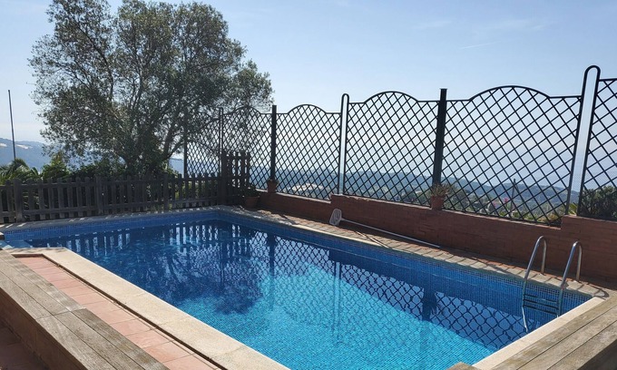 Canet de Mar Villa | VIlla - panoramic sea views, great pool. 5 mins to beach in Sant Pol de Mar