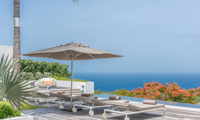 Anse du Gouverneur Villa | Ocean View Villa Palm Springs with Private Pool in Gouverneur