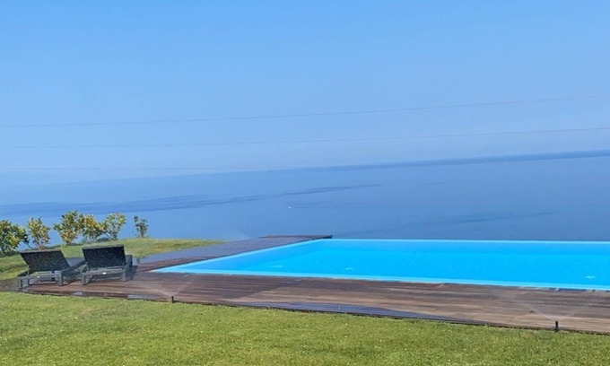 Capo d'Orlando Villa | Villa Panorama: Private Pool & Ocean View Oasis Awaits