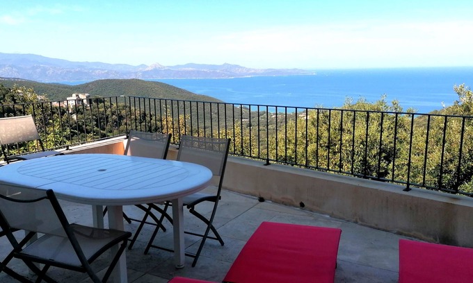 Farinole Villa | Panoramic Sea Views at Gulf St Florent Villa - Rated 9.2/10