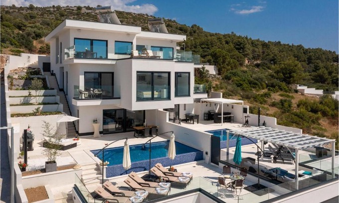 Rogoznica House | Villa Paradise View: Family-Friendly Getaway with Pool Access