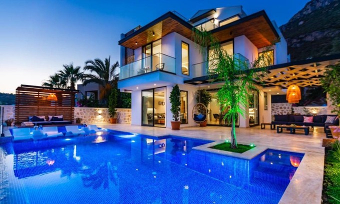 Kalkan Villa | Villa Phi: Indoor Pool, Ocean View & Perfect 10 Rating