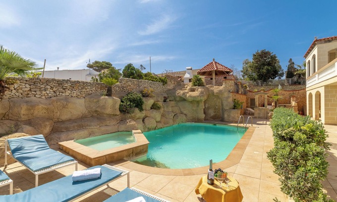 Santa Maria Estate Apartment | Family-Friendly Villa with Pool in Mellieha Bay, Malta