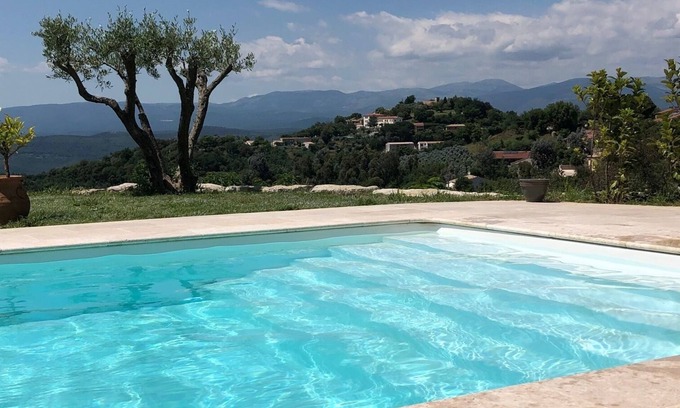 Tanneron Villa | Villa Provençale: Ocean View with Private Pool Awaits