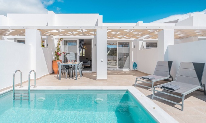 Karpathos Villa | Villa 'Punta Mare 3': Relaxing Mountain Views & Pool Access