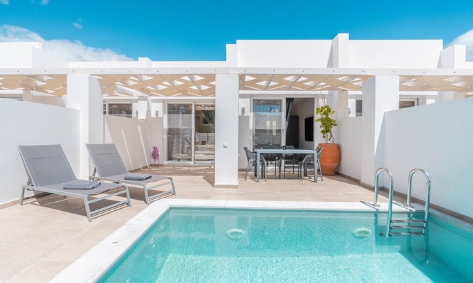Karpathos Villa | Relax at Villa 'Punta Mare 4' with Mountain Views & Pool