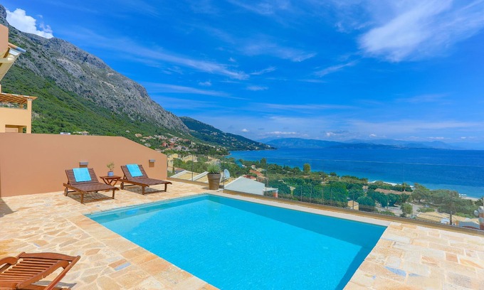 Barbati Villa | Villa Renata Gold: Oceanfront Escape with Private Pool