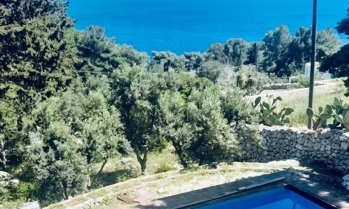 Castro Marina Villa | Villa Romanelli: Sea View Retreat Surrounded by Nature