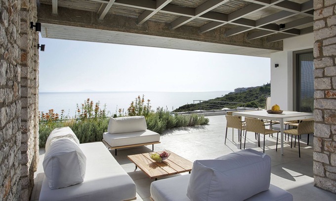 Kefalari Villa | Seafront Villa Rosemary: Relaxing Retreat Near Nafplio
