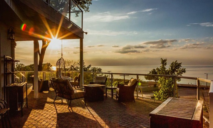 Miller Beach House | Relax at Villa Santorini: Oceanfront, Pet-Friendly Retreat
