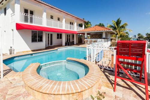 Northeast Miami Apartment | Villa Santro: Pet-Friendly Retreat with Pool & Kitchen
