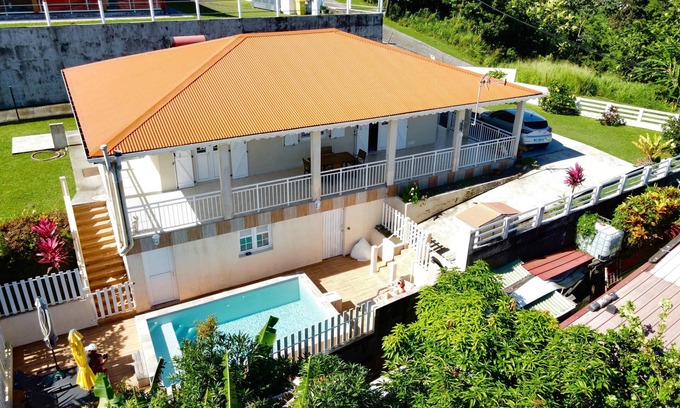 Le Vauclin Villa | Villa Sirius: Ocean View with Private Pool and Family Amenities