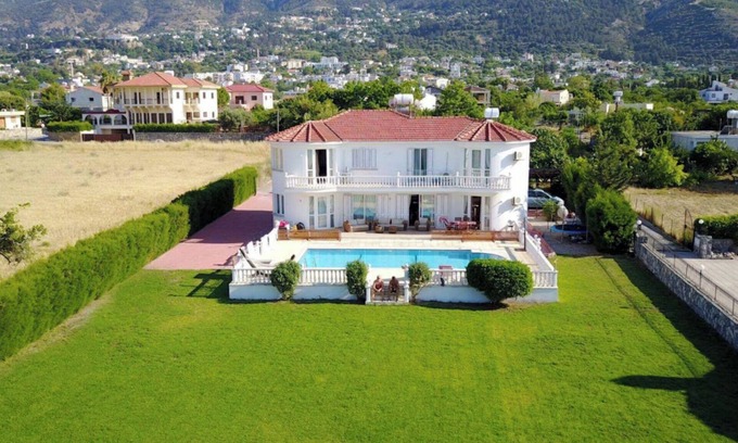 Kyrenia District Villa | Inviting 5-Bed Villa with Private Pool & Oceanfront Garden