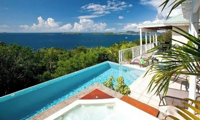 Great Cruz Bay Villa | Serene Ocean Views with Pool and Kitchen Near Cruz Bay