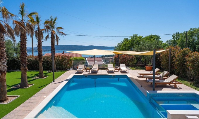 Kastel Sucurac Villa | Villa Stanka: Family Retreat with Pool, Gym & Game Room