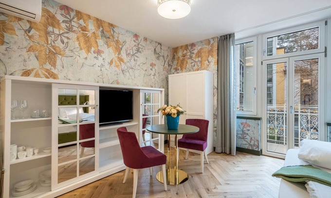 Merano Apartment | Villa Steiner 1: Oceanfront Flat with Balcony & Spa Access