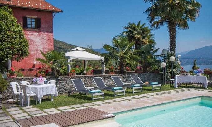 Massino Visconti Apartment | Villa Stresa Tulipano: Ideal Stay for 6 with Pool & Kitchen